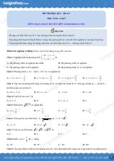 Đề thi học kì 1 Toán 9 - Đề số 1